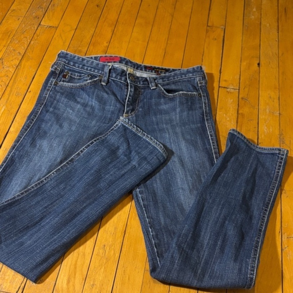 AG Adriano Goldschmied The Stilt Blue Straight Jeans